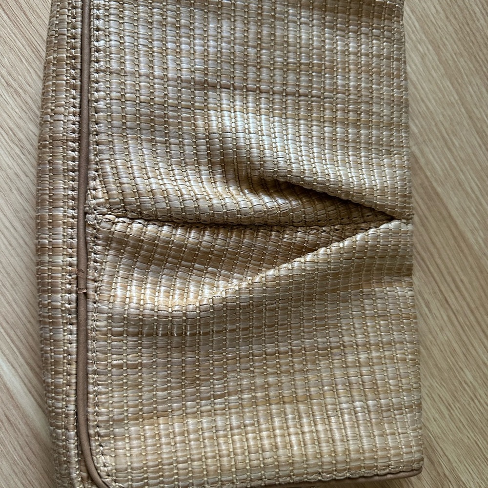 LOFT Tan Fabric Clutch